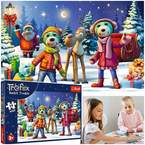 PUZZLE MAXI 24 TREFLIKI XMAS TREFLIKI LEPIĄ BAŁWANA UKŁADANKA TREFL 14375