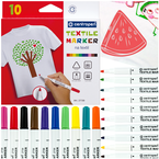 MARKERY DO TKANIN TEKSTYLIÓW KOSZULEK CENTROPEN PISAKI FLAMASTRY 10 kolorów