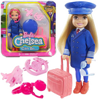 LALKA BARBIE CHELSEA KARIERA PILOT LALECZKA AKCESORIA MATTEL