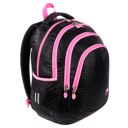 PLECAK SZKOLNY MŁODZIEŻOWY ST.RIGHT MAJEWSKI BP-06 RÓŻOWY CZARNY BROKAT