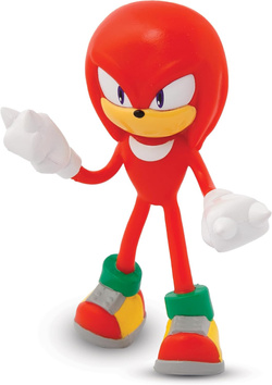 SONIC THE HEDGEHOG KNUCKLES JEŻ FIGURKA ELASTYCZNA WYGINANA BENDEMS