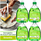 CLINEX PŁYN DO NACZYŃ HAND WASH 500ml KUCHENNY WYDAJNY SKUTECZNY - 4 szt.