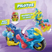SUPER ZINGS SUPERTHINGS TURBO ICE MOTOCYKL JUMPBIKE Z KATAPULTĄ FIGURKA
