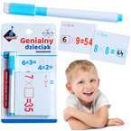 GENIALNY DZIECIAK MNOŻENIE FISZKI MATEMATYCZNE NAUKA LICZENIA ASKATO
