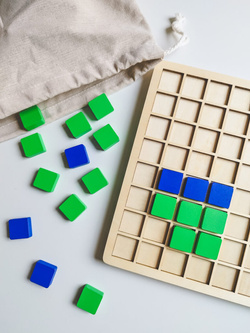 GRA LOGICZNA STRATEGICZNA RODZINNA DREWNIANA SKATO LOGIC GAME ASKATO