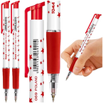 DŁUGOPIS AUTOMATYCZNY S-FINE W GWIAZDKI CZERWONY TOMA SUNNY TO-069 - 2 szt.