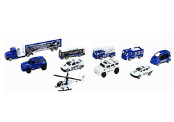 TOR SAMOCHODOWY DUŻY 495CM POLICJA POJAZDY HELIKOPTER CIĘŻARÓWKA ZNAKI