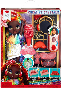 RAINBOW HIGH LALKA MODOWA CREATIVE CRYSTALS TĘCZOWA IRIS AKCESORIA DIY