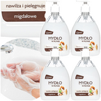 CLINEX MYDŁO W PŁYNIE LIQUID SOAP NAWILŻA 500ml ZAPACH MIGDAŁOWY - 4 szt.