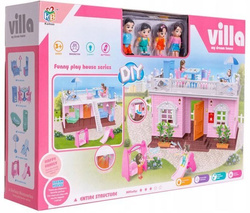 DOMEK DLA LALEK VILLA MY DREAM HOUSE ASKATO AKCESORIA MEBELKI ŚWIECI