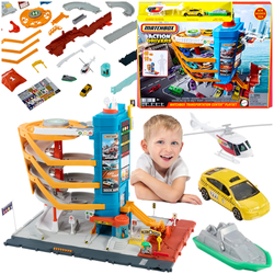 MATCHBOX ACTION DRIVERS CENTRUM TRANSPORTOWE GARAŻ ZJEŻDŻALNIA SAMOCHODZIKI