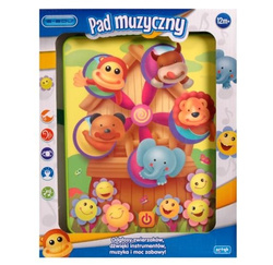 PAD MUZYCZNY WIATRACZEK DOTYKOWY E-EDU ZWIERZAKI