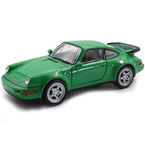 PORSCHE 911 TURBO ZIELONY METALOWY SAMOCHÓD AUTO MODEL KOLEKCJONERSKI WELLY