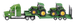 CIĘŻARÓWKA Z NACZEPĄ Z TRAKTORAMI TRAKTOR JOHN DEERE METALOWY 1837 SIKU