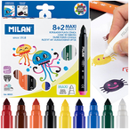 FLAMASTRY MAZAKI PISAKI MAXI GRUBE MAGICZNE ZMIANIAJĄ KOLOR 10 szt. MILAN