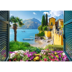 PUZZLE 1000 ELEMENTÓW WIDOK NA JEZIORO COMO UKŁADANKA - TREFL 10951