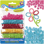 CEKINY CONFETTI CEKINOWE KÓŁKA KOLOROWE 1000 szt. 5 KOLORÓW ASTRA CREATIVO