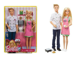 LALKA BARBIE I KEN KUCHNIA LALKI AKCESORIA 2PAK