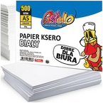 PAPIER KSERO BIAŁY A5 RYZA 500 ARKUSZY 80g BIUROWY PASTELLO