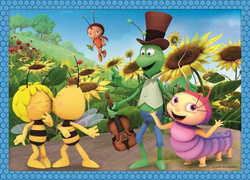 PUZZLE 4W1 PSZCZÓŁKA MAJA PRZYGODY PSZCZÓŁKI MAI UKŁADANKA - 34356 TREFL