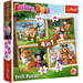 PUZZLE 4W1 MASZA I NIEDŹWIEDŹ LEŚNE PRZYGODY TREFL
