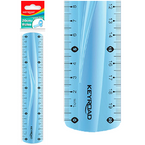 LINIJKA PLASTIKOWA 20 cm ELASTYCZNA FLEXI NIEŁAMLIWA GIĘTKA KEYROAD