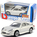 PORSCHE 911 CARRERA SREBRNY SAMOCHÓD METALOWY AUTO MODEL BBURAGO 1:43