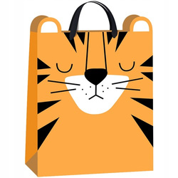 TOREBKA PREZENTOWA OZDOBNA DUŻA I PAPIEROWA 45x33x17cm INTERDRUK ZWIERZĄTKA