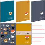 ZESZYT A5 W KOLOROWĄ TRZY LINIĘ 16K 3 ZESZYTY + NAKLEJKI BB FRIENDS BOYS