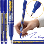 CIENKOPIS FOLIOPIS MARKER PERMANENTNY 0,6mm PENTEL NF450 NIEBIESKI - 2 szt.