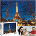 PUZZLE PARYŻ WIEŻA EIFFLA NOCĄ WIDOK UKŁADANKA 2000 ELEMENTÓW CLEMENTONI