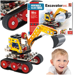 KOPARKA DO SKRĘCANIA KLOCKI KONSTRUKCYJNE METALOWE OBROTOWA KABINA BUDOWA