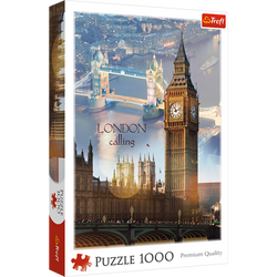 PUZZLE 1000 ELEMENTÓW LONDYN O ŚWICIE ANGLIA UKŁADANKA TREFL 10395