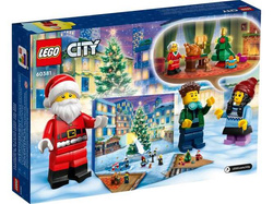 LEGO CITY KALENDARZ ADWENTOWY ŚWIĄTECZNY KLOCKI 60381 OTWIERANA PLANSZA