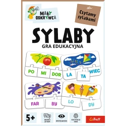 GRA EDUKACYJNA DLA DZIECI SYLABY MAŁY ODKRYWCA UKŁADANKA TREFL 02813