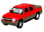 CHEVROLET AVALANCHE 2002 CZERWONY METALOWY SAMOCHÓD KOLEKCJONERSKI WELLY