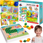 UKŁADANKA MOZAIKA SPRYTNE OCZKO PINEZKI GRZYBKI ZWIERZĄTKA 240 EL. ASKATO