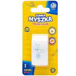 GUMKA DO ŚCIERANIA MAZANIA MYSZKA ASTRA BIAŁA MIĘKKA ERGONOMICZNA - 3 szt.