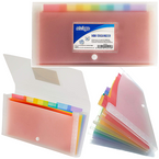 TECZKA ORGANIZER NA ZATRZASK TRANSPARENTNY PP DL 6 PRZEKŁADEK STRIGO