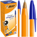DŁUGOPIS BIC ORANGE FINE 0,8mm Z ZATYCZKĄ ORYGINALNY NIEBIESKI - 20 sztuk