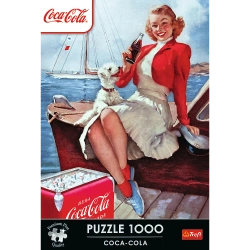 PUZZLE 1000 ELEMENTÓW COCA COLA CZAS NA PRZERWĘ UKŁADANKA TREFL 12099