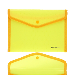 KOPERTA A5 NA DOKUMENTY TECZKA NA ZATRZASK PENMATE GRUBA LUX ŻÓŁTA