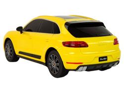 SAMOCHÓD ZDALNIE STEROWANY R/C PORSCHE MACAN TURBO 1:24 ŻÓŁTY RASTAR