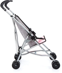 WÓZEK DLA LALEK SPACERÓWKA STABILNY BEZPIECZNY WYTRZYMAŁY BUGGY BAYER SZARY