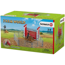 SCHLEICH FARM WORLD KOWBOJ UJEŻDŻAJĄCY BYKA ZAGRODA RODEO FIGURKI 41419