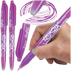 DŁUGOPIS WYMAZYWALNY PIÓRO PILOT FRIXION BALL 0.7mm FIOLETOWY - 2 sztuki