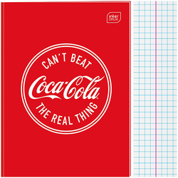 ZESZYT A4 W KRATKĘ 60 KARTEK SZKOLNY Z MARGINESEM COCA COLA INTERDRUK