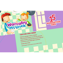 GRA PLANSZOWA RODZINNA WARCABY MŁYNEK 01622 TREFL