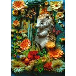 PUZZLE 1000 ELEMENTÓW JEŻ Z EFEKTEM 3D UKŁADANKA 40-LECIE TREFL 40042