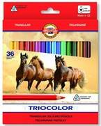 KREDKI TRÓJKĄTNE 36 KOLORÓW TRIOCOLOR - KOH-I-NOOR